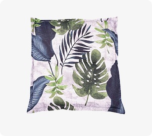 Kissen mit Blättern