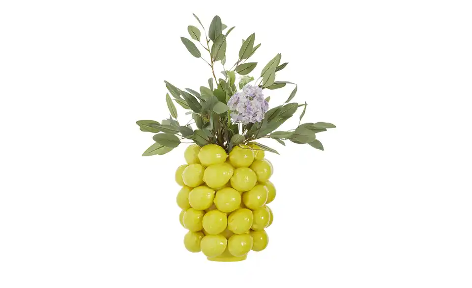 Vase 3D Zitrone, in Wohnsituation