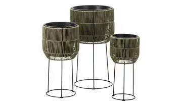  Pflanztopf auf Metallständer, 3er Set  