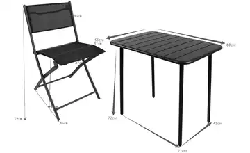 Gartenmöbel 3er-Set