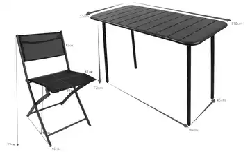 Gartenmöbel 7er-Set